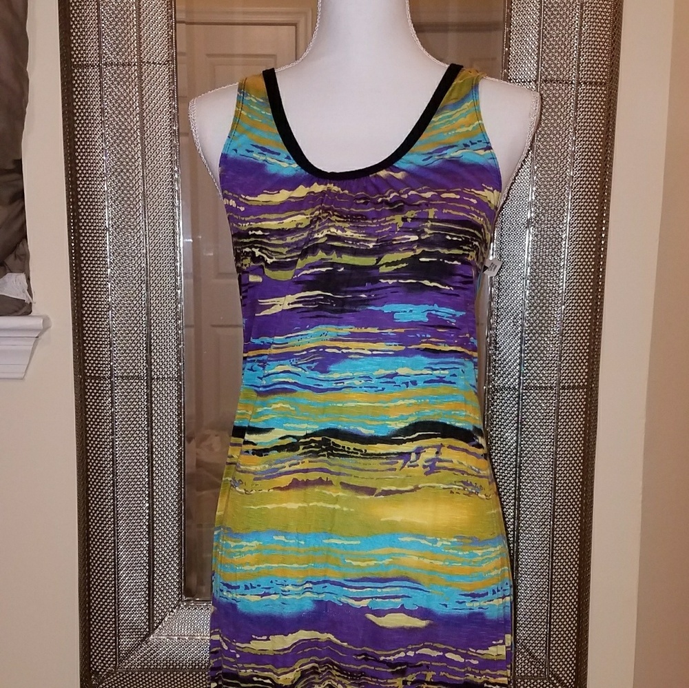Chesley Multicolor Tank Dress size l